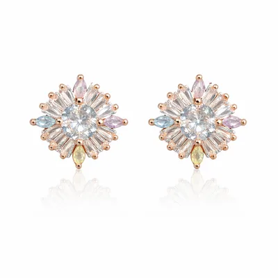 πΈ CZ Peony Bloom Dangle Earrings
