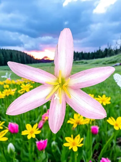 Rain Lily Pink Cotton